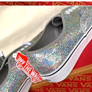 Holographic Silver sequin authentic Van's